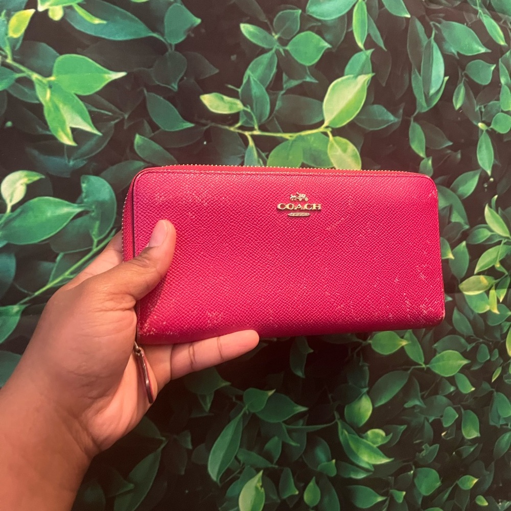 Coach Vibrant Hot Pink Women's Wallet